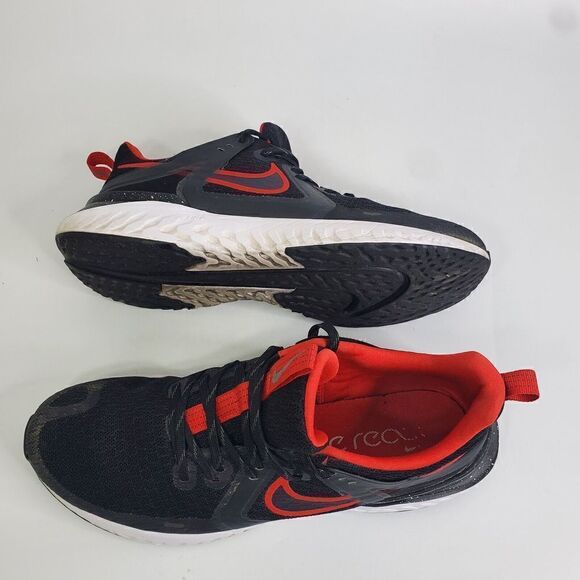 Nike Legend React 3 Men Black University Red Running Shoes AT1368 005 Size 12 - Picture 13 of 16